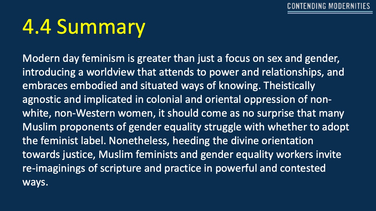 4 4 Feminism And Gender Equality Madrasa Discourses